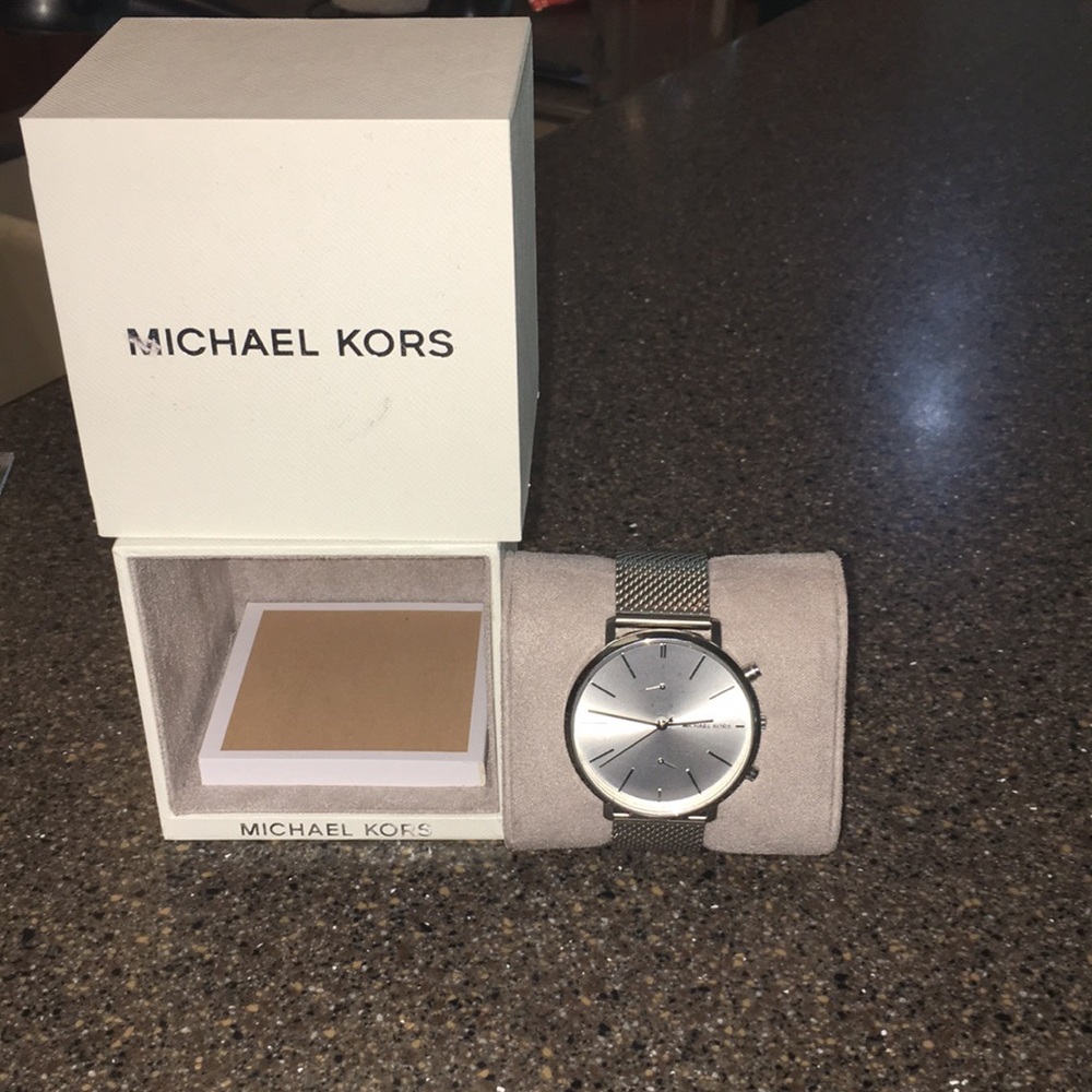 Michael Kors Watch, Silver, Metal Band